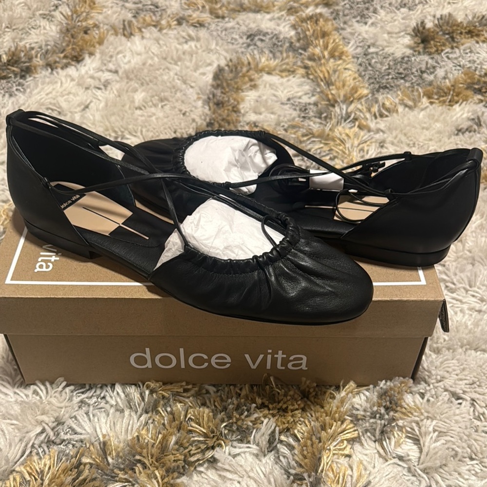 Dolce Vita Women's Cancun Lace-Up Ballet Flats Size 11